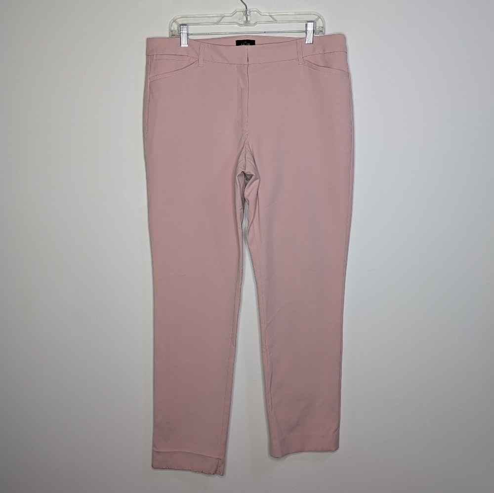 WHBM The Slim Ankle Light Pink Work Pants Slack 14L